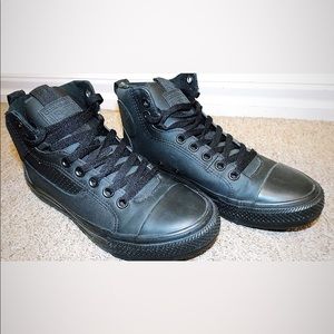 Unisex CT Asylum Mid Black Monochrome Sneakers